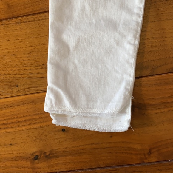 Gap White Stretch Jegging Raw Hem Ankle Jeans in Girls Size 12 - Picture 2 of 4